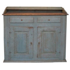 Early Swedish Sideboard in Original Blue Paint Early Swedish Sideboard in Original Blue Paint