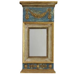 Period Gustavian Mirror signed "E. Ohlin, Wadstena"
