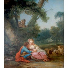 “Amour Champetre” by Circle of Jean Honore Fragonard