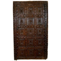 An Early French Baroque Walnut Door