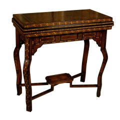 A Fine Syrian Marquetry Game Table