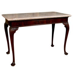 A George II Mahogany Console With Marble Top
