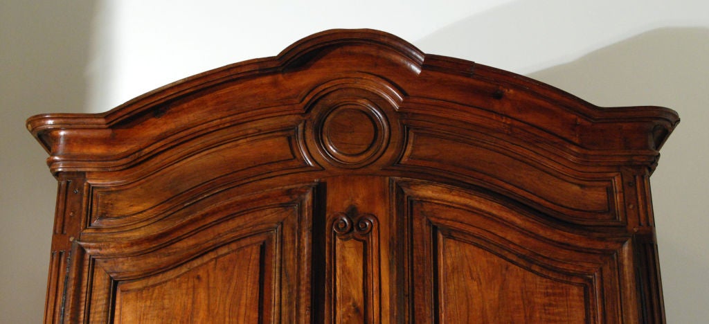 French A Fine Louis XV Walnut Armoire For Sale