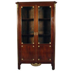 A Fine Louis XVI Ormolu-Mounted Mahogany Bibliotheque