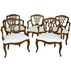 A Rare Set of FivePortuguese Armchairs