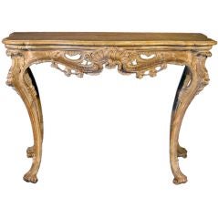 An Italian Rococo Cream Painted Console 8