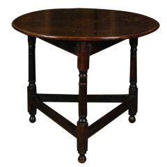 A George III Oak Cricket Table