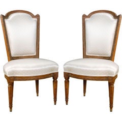 A Fine Pair of Louis XVI Side Chairs