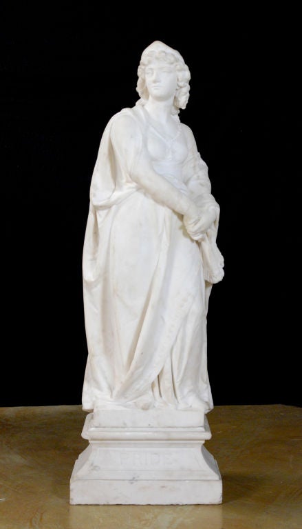 Carrara Marble “A Classical Figure of a Woman” by  Joseph Durham