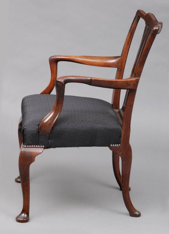 English Period Chippendale Armchair In Excellent Condition For Sale In Sheffield, MA