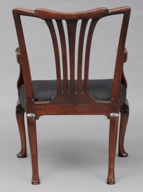 18th Century and Earlier English Period Chippendale Armchair For Sale