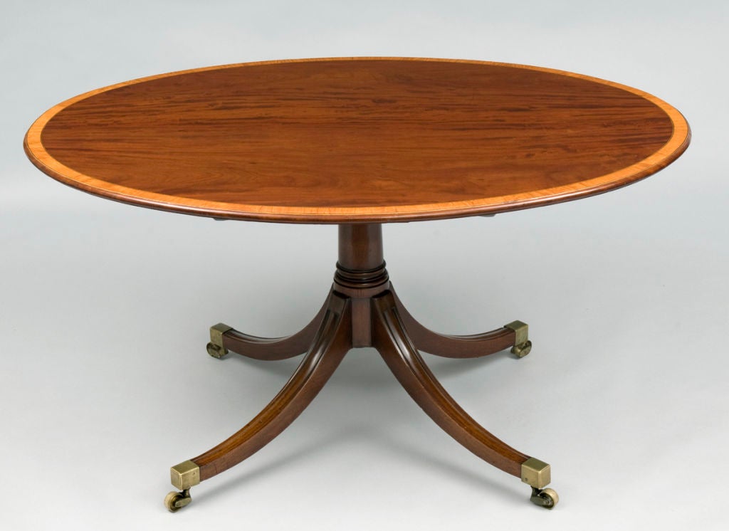 oval center table