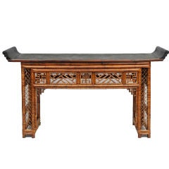 Chinese Bamaboo Altar Table