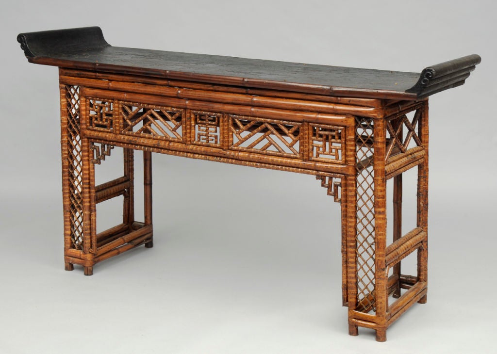 Chinese Bamaboo Altar Table