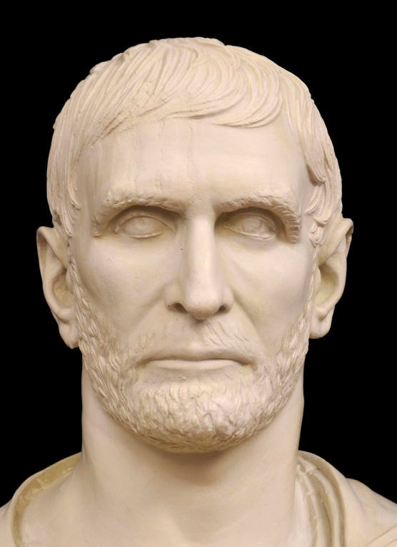 Italian Plaster Bust of Brutus For Sale 1