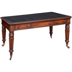 English Victorian Mahogany Writing Table