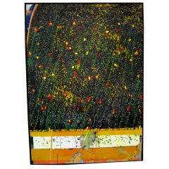 Vintage Lrg abstract 83 by East Hampton Frank Roth Meisel gallery label