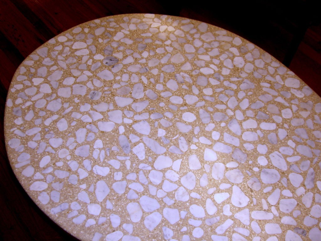 Harvey Probber Terrazzo top  & walnut bimorphic coffee table