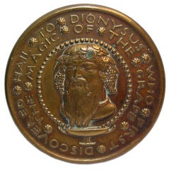Paul Manship 1930 Medallic art Dionysus medallion Magic Grape