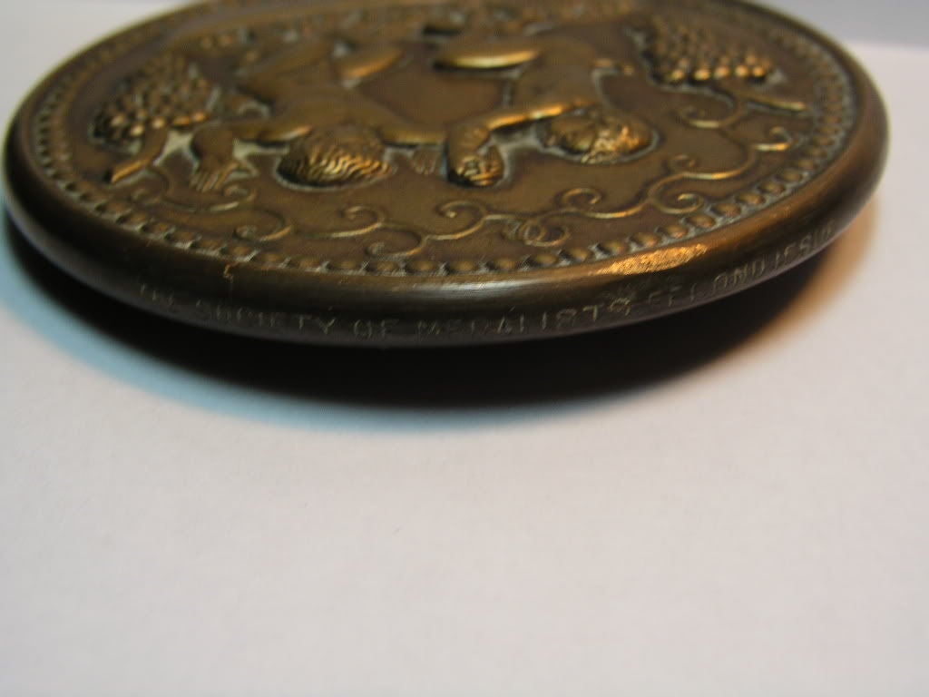 Bronze Paul Manship 1930 Medallic art Dionysus medallion Magic Grape