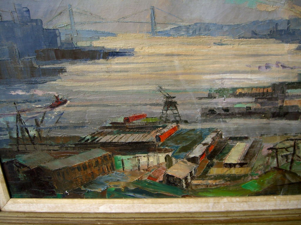 Mid-20th Century Nice oil on canvas by noted Florida artist Ronni Pastorini