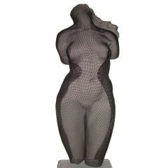 Wonderful mesh sculpture nude torso noted artist Eric Boyer 1994