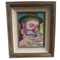 Retro W. Persona clown oil of stock market crash owned by Lehman exec