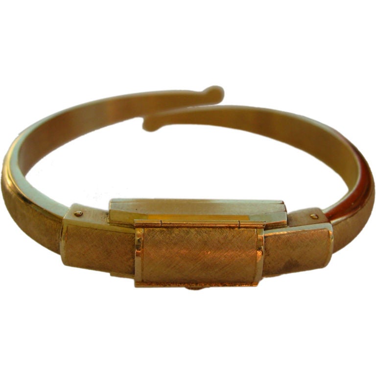 Lovely 1950's Baume and Mercier 18k gold bracelet watch