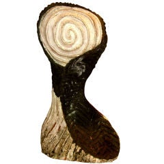 Large organic terracotta sculpture with a lot of character