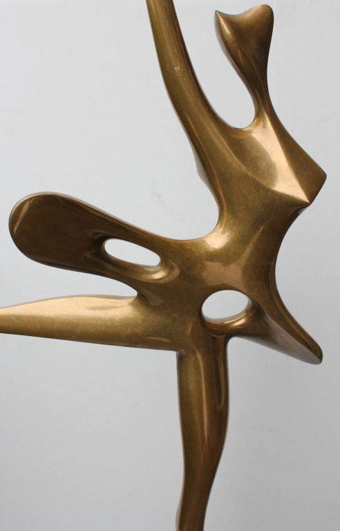 Large elegant Grediaga Antonio Kieff bronze of a ballerina