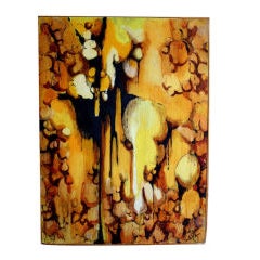 Great Abstract Mixed Media Signed LeVa 7