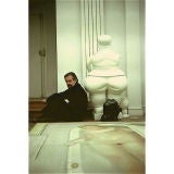 Richard Schulman photo of Fernando Botero in his Paris studio 83