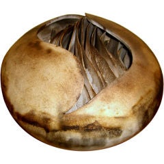 Incredible piece layered pottery by Illinois artist Ruth Weiner