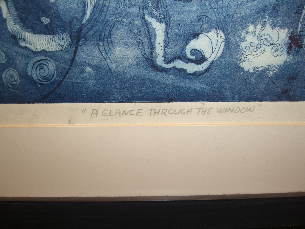 Splendida litografia di NY del 1977 intitolata 