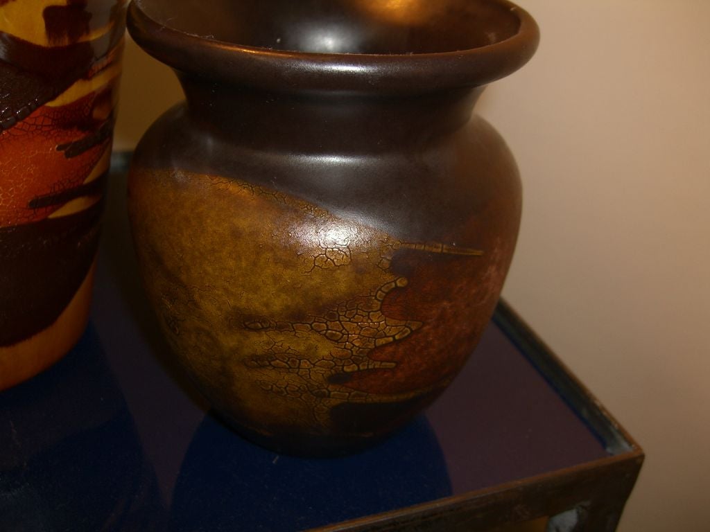 Nice pair of Haeger earth wrapped vases 1