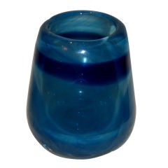 Nice vintage artisan handblown Glass vase