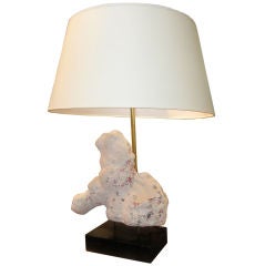 Large Vintage Coral Lamp