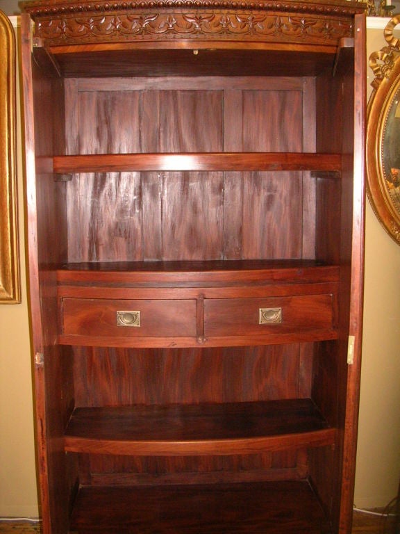 Hand-Carved 19th Century Anglo Indian/Indo-Portuguese Cabinet