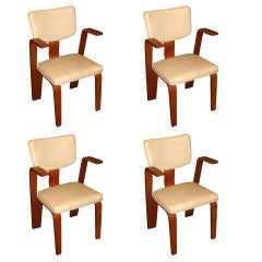 Set Of Four Mid-Century Bentwood Thonet Chairs