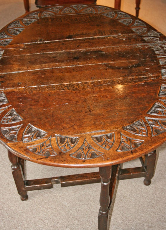 English Oak Jacobean Wine Table. 1