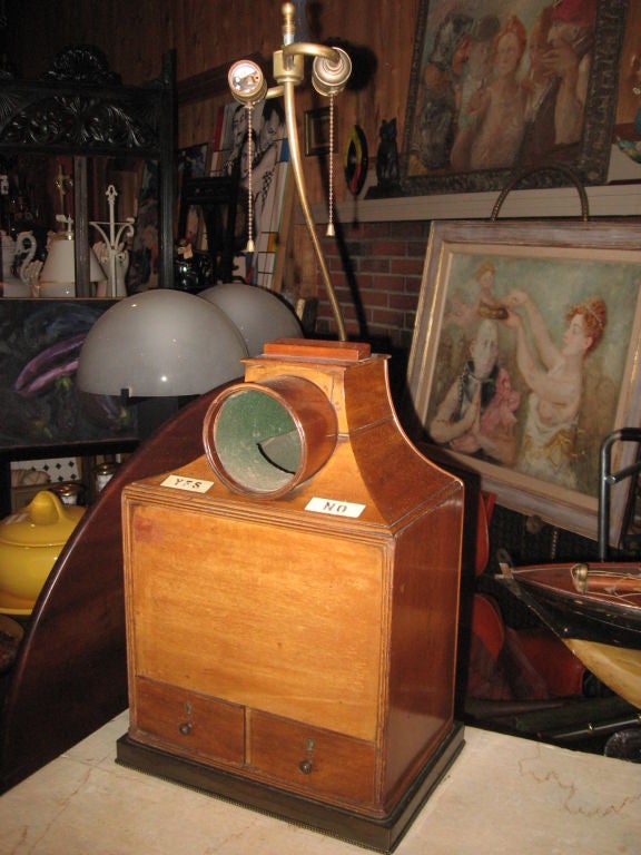 Early English Voting Box made into Lamp 4