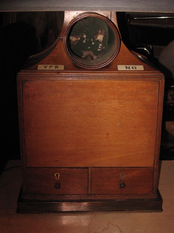 Mahogany Early English Voting Box made into Lamp
