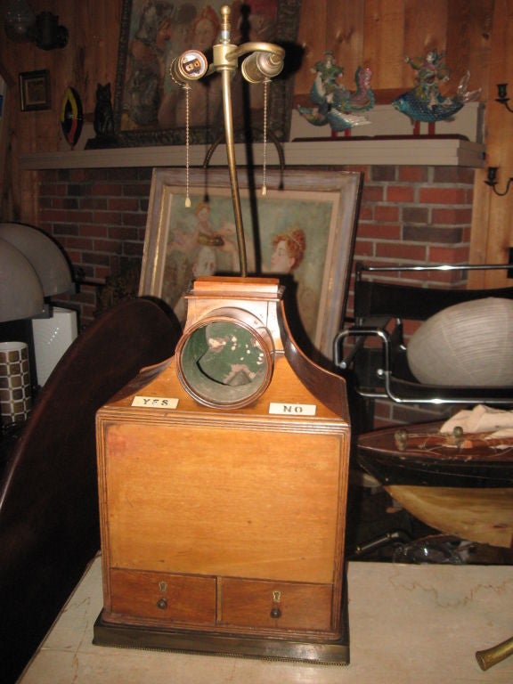 Early English Mahogany Voting Box