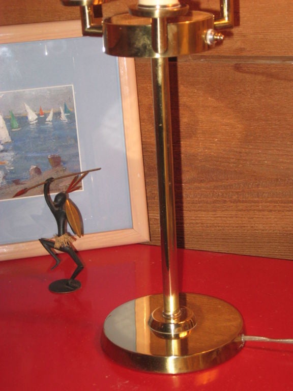 Mid-20th Century Midcentury Brass Lamp by T.H. Robsjohn-Gibbings for Hansen For Sale
