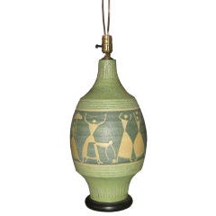 Mid-Century Italian Handmade Pottery Lamp 6