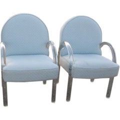 Pair  of  Lucite Lounge Chairs by Pace Collection