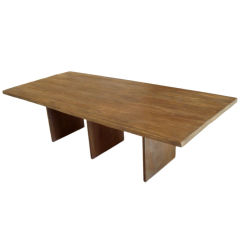 Dining Table in Peroba Wood and Oxidized Iron by Arthur Casas