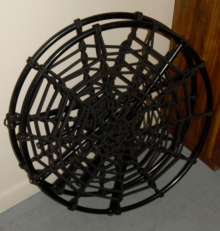 Spider Web Folding Chairs by Hoffer at 1stdibs