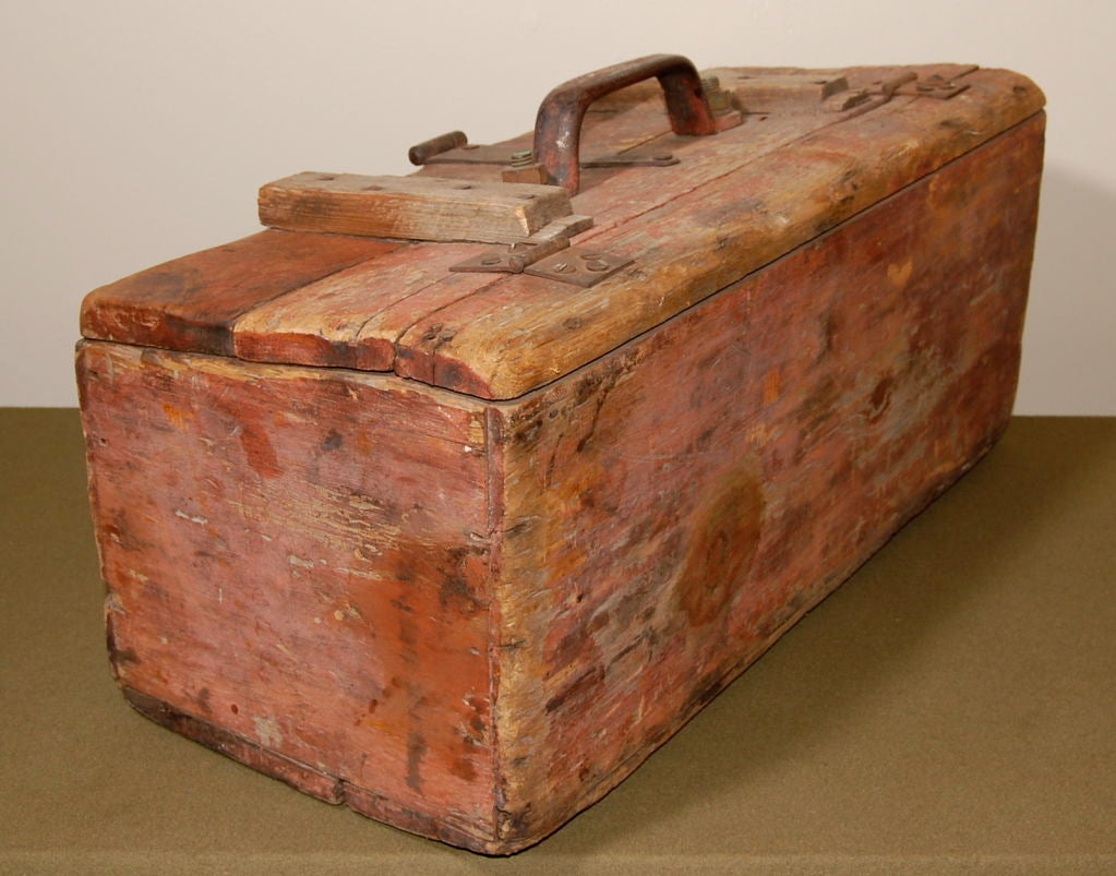 Wood Vintage Tool Box