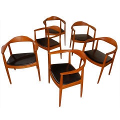 Hans J. Wegner "The Chair" Set of Six